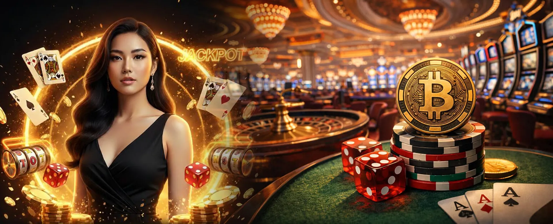 FC178 Poker Table with Gold Accents